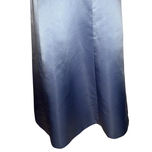 Vintage Prom Dress Maxi Gown 8 Y2K Floral Beaded Halter Glam Satin Corset 90s - Picture 7 of 16